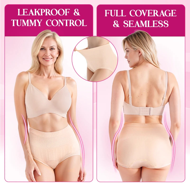 Meracharm - Leakproof High-Waist Tummy-Control Butt-Lifting Panties
