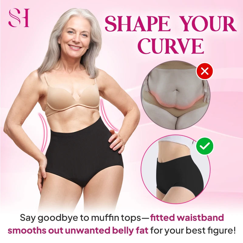 Meracharm - Leakproof High-Waist Tummy-Control Butt-Lifting Panties
