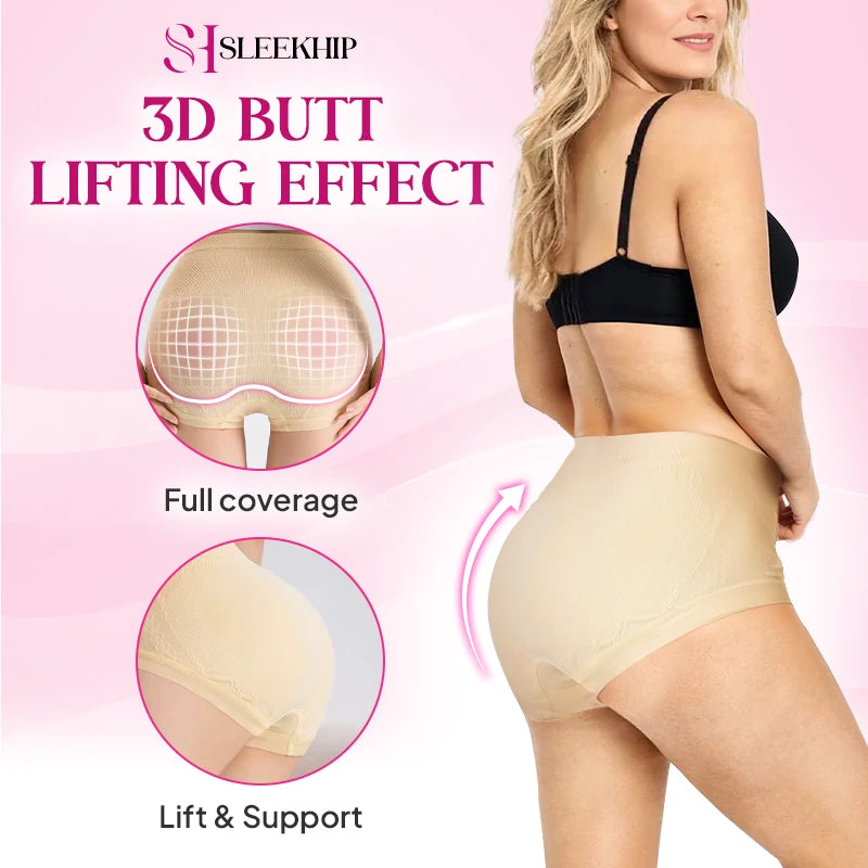 Meracharm - Leakproof High-Waist Tummy-Control Butt-Lifting Panties