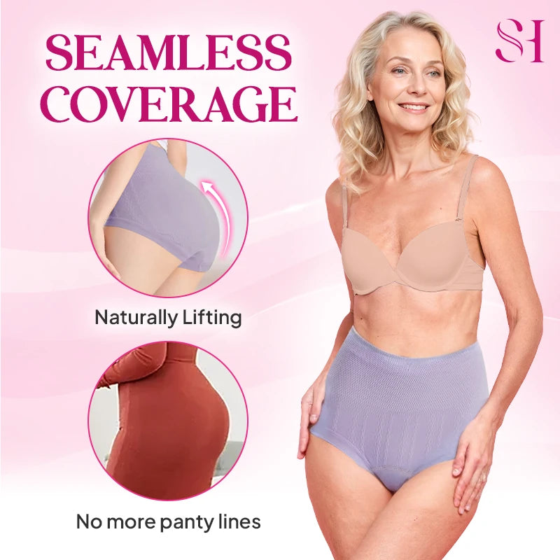 Meracharm - Leakproof High-Waist Tummy-Control Butt-Lifting Panties